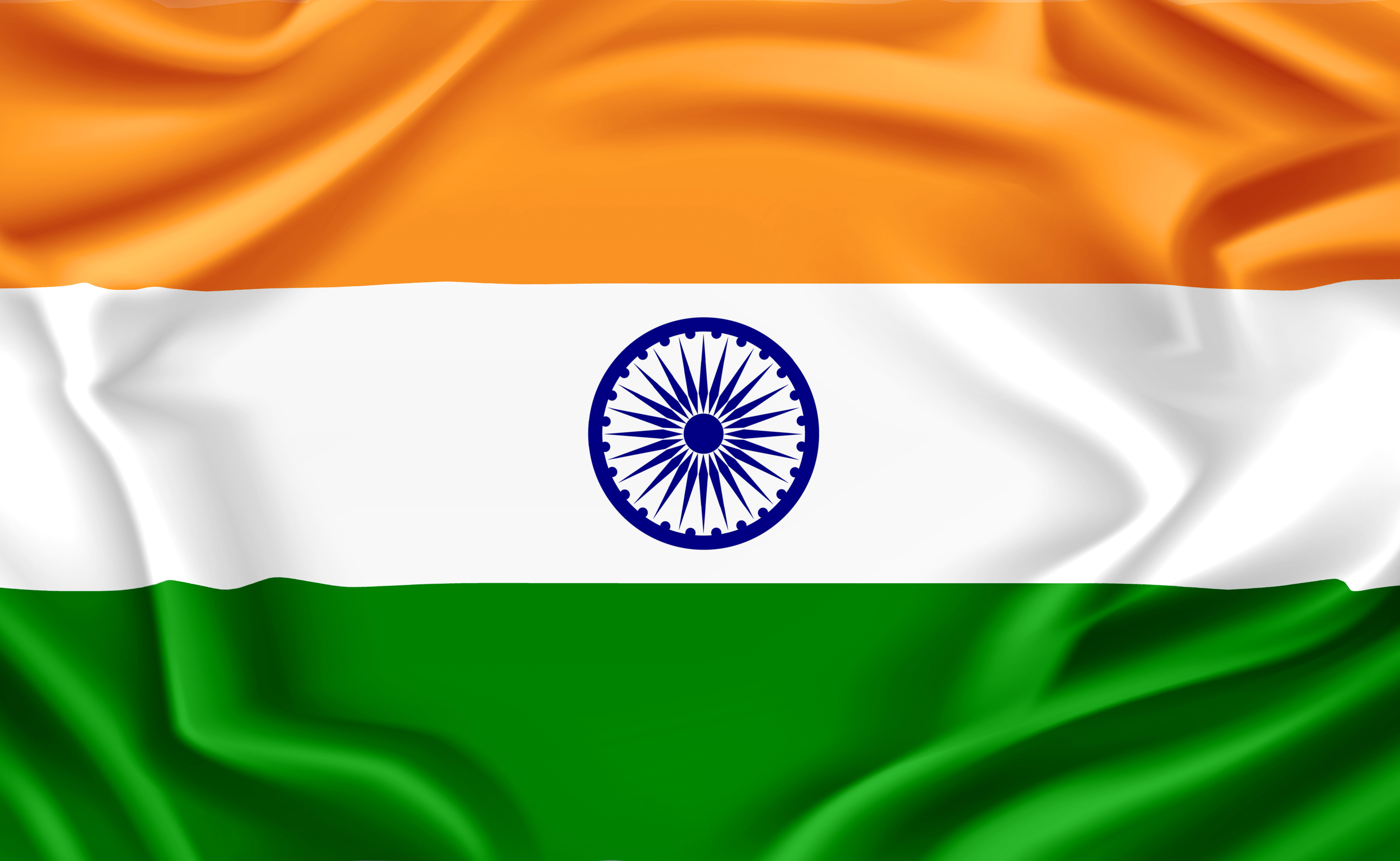 Indian National Flag, Tricolor Indian Flag, Flag Of India royalty-free stock
